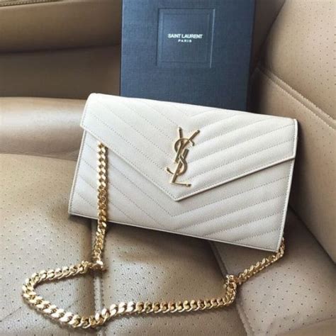 ysl white purse|white purse ysl bag.